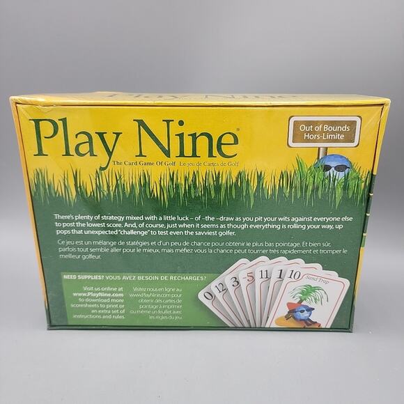 Play Nine The Card Game of Golf New in Box Sealed Great for Golfing Family Fun - Picture 2 of 10